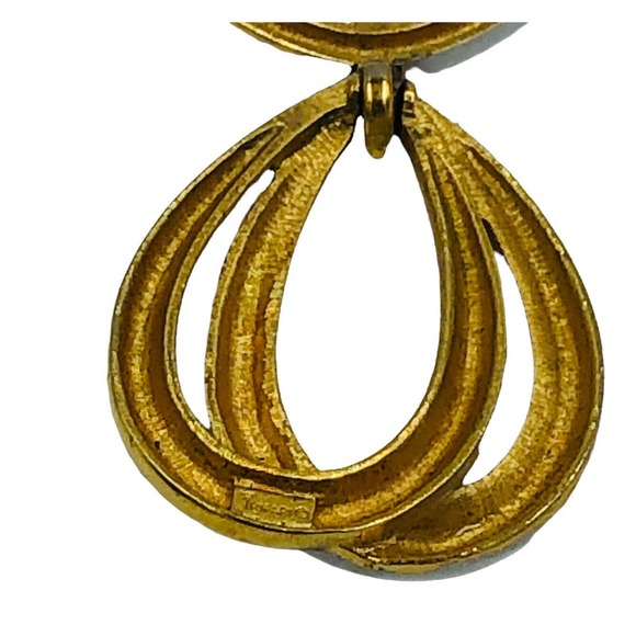 Vintage Crown Trifari White Enamel Bar Link Necklace with Tear Drop Pendant - Picture 11 of 11